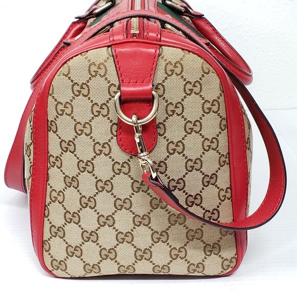 Gucci Boston Medium Canvas Crossbody and Shoulder Bag 650-092625 - Picture 3 of 14